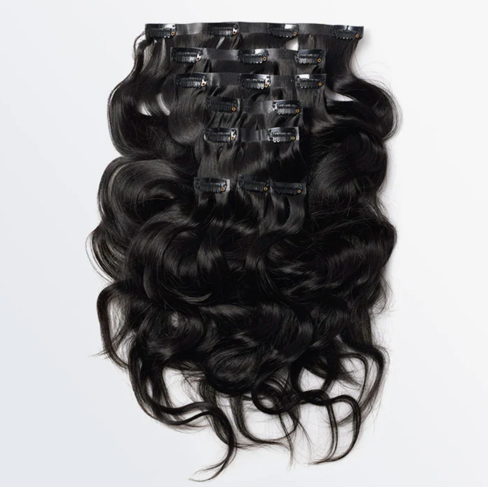 Virgin Human Hair Vixen Wave Clip-In Extensions (8 pcs) - Glossyfinds