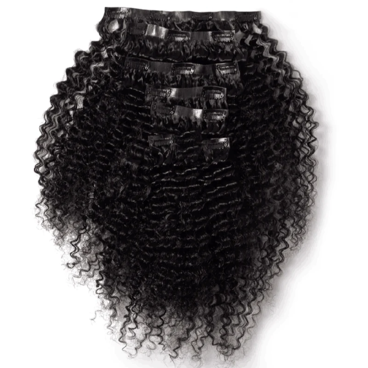 Virgin Human Hair Le Kinky Curly Clip In Extensions (7pc) - Glossyfinds