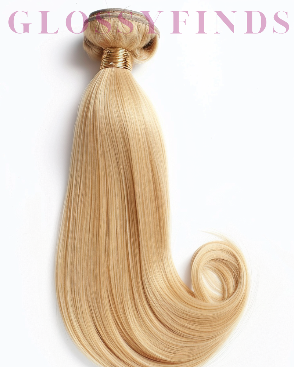 Raw Cambodian Silky Straight Blonde Hair Extensions - GLOSSYFINDS