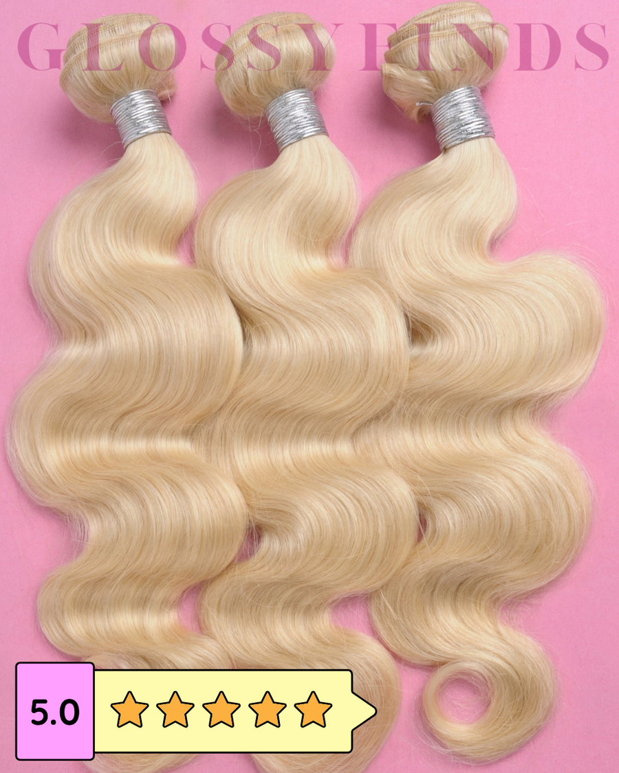GLOSSY REMY™ Body Wave BLONDE Weft | Same Day Delivery - GLOSSYFINDS