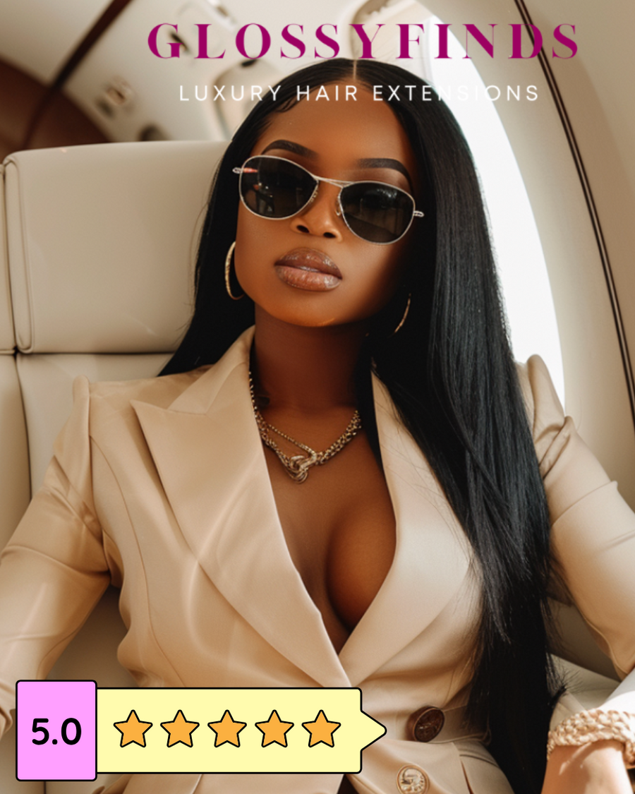 Raw Cambodian Silky Straight Hair Extensions | Same Day Delivery - GLOSSYFINDS