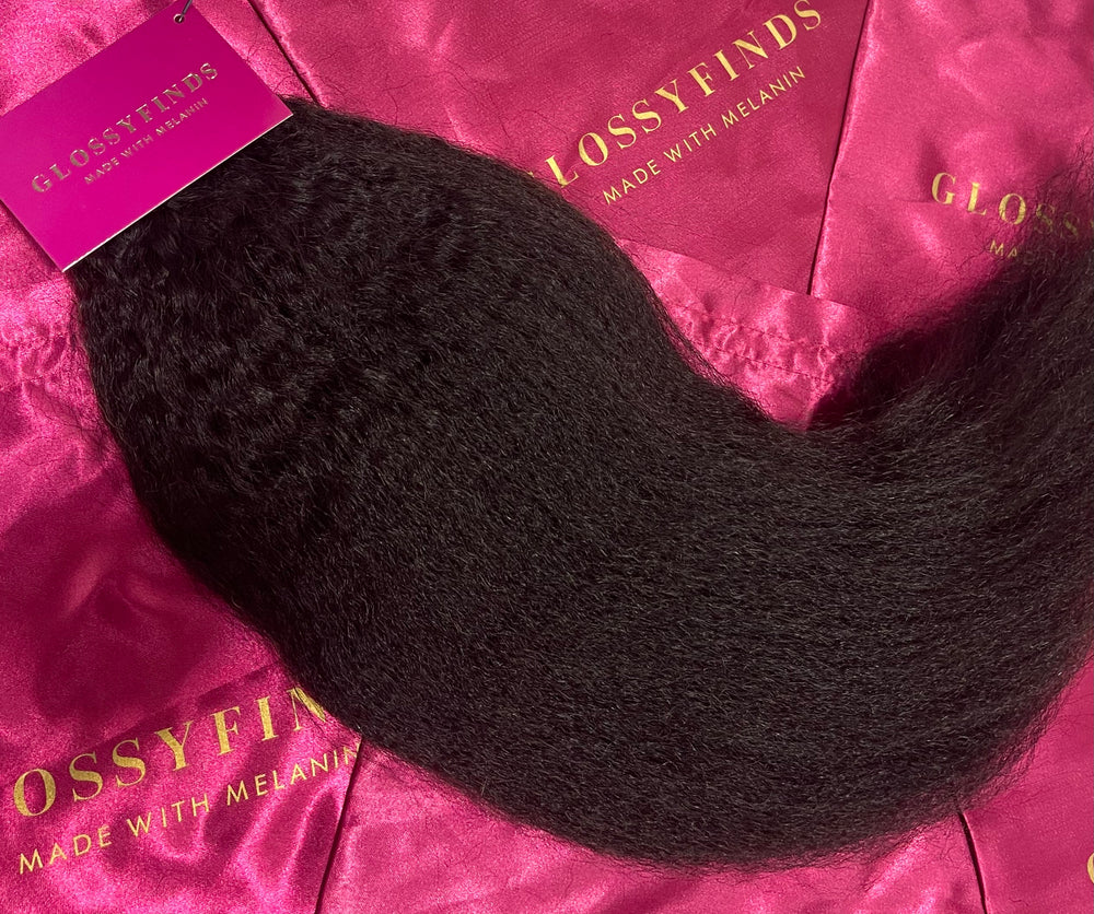 Raw Cambodian Le Kinky Straight Hair Extensions - GLOSSYFINDS