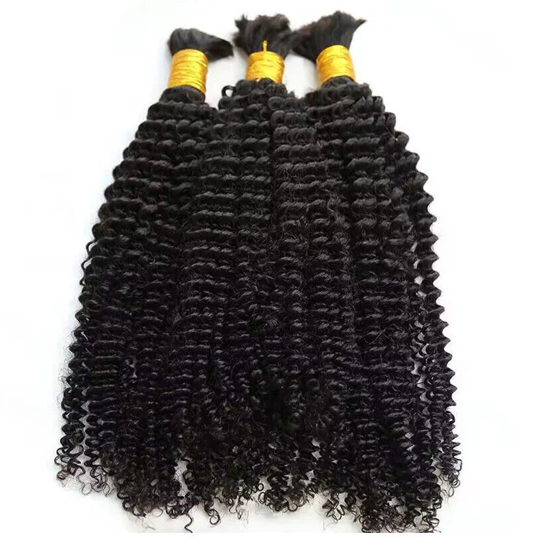 Le Kinky Curly Bulk Hair Extensions for Boho Knotless Braiding - GLOSSYFINDS