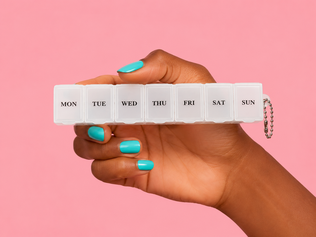 7-Day Weekly Pill Organizer | Portable Medicine &amp; Vitamin Storage Case