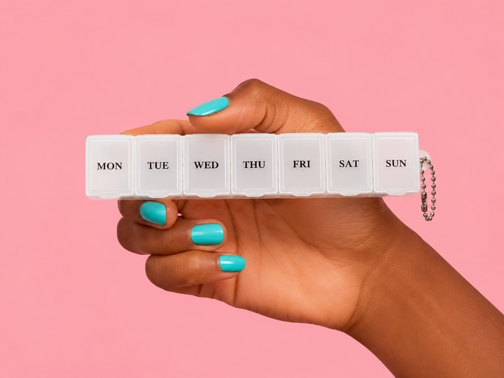 7-Day Weekly Pill Organizer | Portable Medicine &amp; Vitamin Storage Case