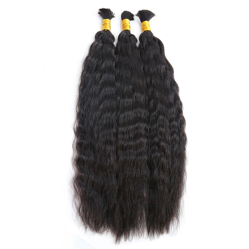 Wet & Wavy Bulk Hair Extensions for Boho Knotless Braiding - GLOSSYFINDS