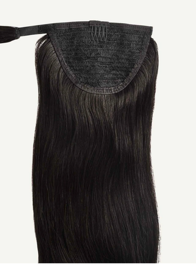 Silky Straight Ponytail Wrap Hair Extension - Glossyfinds